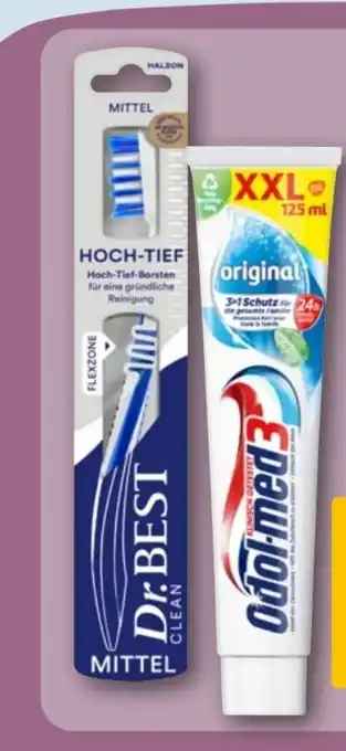 REWE Dr. Best Hoch Tief Zahnbürste Angebot