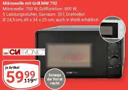 Globus CLATRONIC Mikrowelle mit Grill MW 792 Angebot
