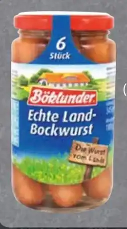 Edeka Böklunder Echte Land-Bockwurst Angebot