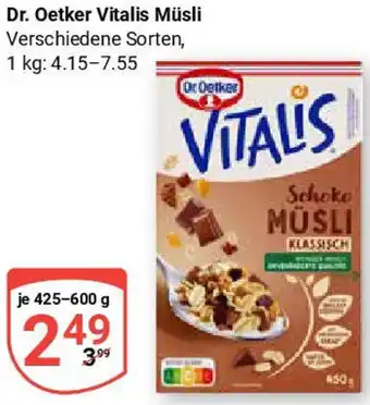 Globus Dr. Oetker Vitalis Müsli Angebot