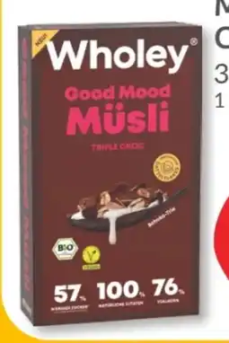 Budni Wholey Bio-Good Mood Müsli Triple Choc Angebot