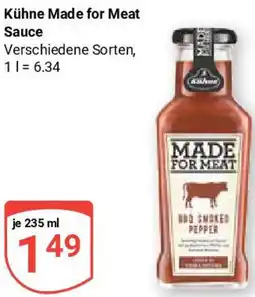 Globus Kühne Made for Meat Sauce Angebot
