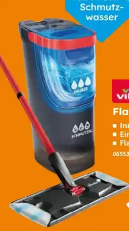 Globus Baumarkt Vileda Flat Mop Wischsystem H2PrO Angebot