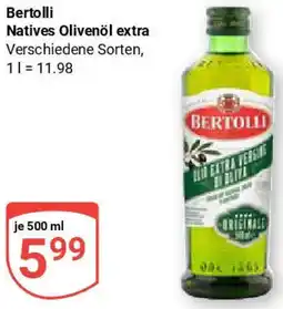 Globus Bertolli Natives Olivenöl extra Angebot