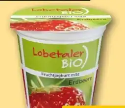 REWE Lobetaler Bio Fruchtjoghurt Erdbeere Angebot