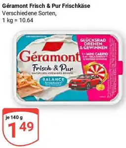 Globus Géramont Frisch & Pur Frischkäse Angebot