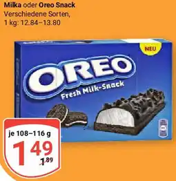 Globus Milka oder Oreo Snack Angebot