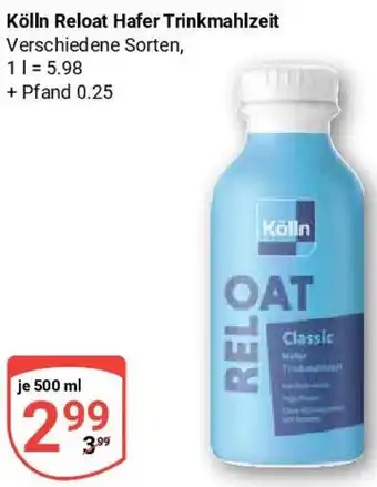 Globus Kölln Reloat Hafer Trinkmahlzeit Angebot