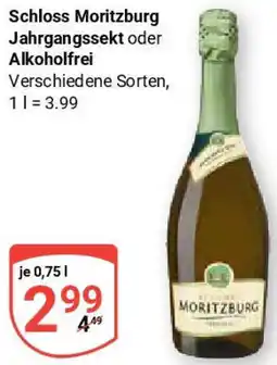 Globus Schloss Moritzburg Jahrgangssekt oder Alkoholfrei Angebot