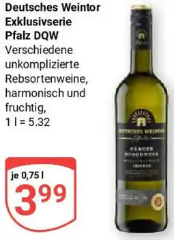 Globus Deutsches Weintor Exklusivserie Pfalz DQW Angebot