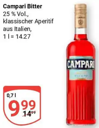 Globus Campari Bitter Angebot