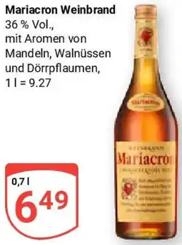 Globus Mariacron Weinbrand Angebot