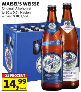 Lösch Depot MAISEL'S WEISSE Original, Alkoholfrei Angebot