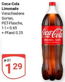 Globus Coca-Cola Limonade Angebot