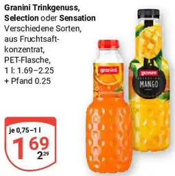 Globus Granini Trinkgenuss, Selection oder Sensation Angebot