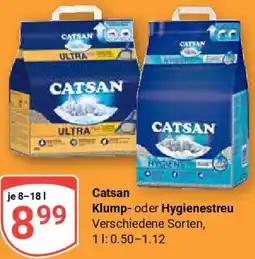 Globus Catsan Klump- oder Hygienestreu Angebot