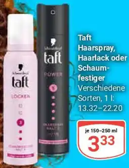 Globus Taft Haarspray, Haarlack oder Schaumfestiger Angebot