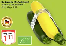 Globus Bio Zucchini Mix (gelb/grün) Angebot