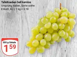 Globus Tafeltrauben hell kernlos Angebot