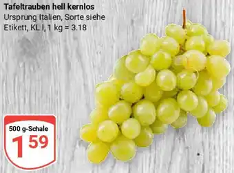 Globus Tafeltrauben hell kernlos Angebot