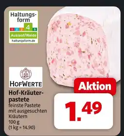 Markant Hofwerte hof-kräuterpastete Angebot