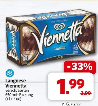 Markant Langnese viennetta Angebot