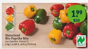 tegut Naturland bio-paprika mix Angebot