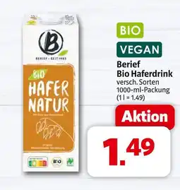 Markant Berief bio haferdrink Angebot