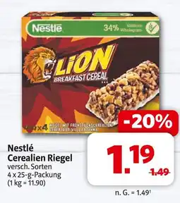 Markant Nestlé cerealien riegel Angebot