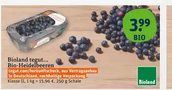 tegut Bioland bio-heidelbeeren Angebot
