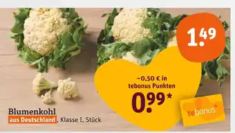 tegut Blumenkohl Angebot