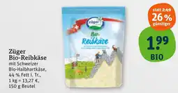 tegut Züger bio-reibkäse Angebot