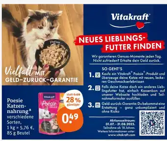 tegut Vitakraft poesie katzennahrung Angebot