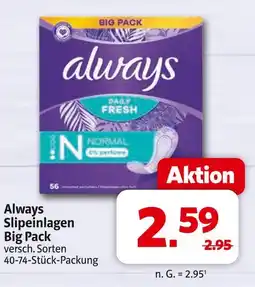 Markant Always always slipeinlagen big pack Angebot