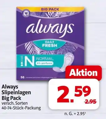 Markant Always always slipeinlagen big pack Angebot
