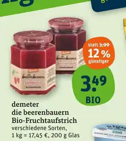 tegut Demeter die beerenbauern bio-fruchtaufstrich Angebot