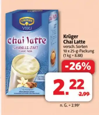 Markant Krüger chai latte Angebot