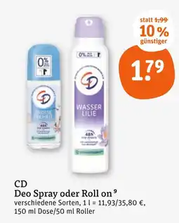 tegut Cd deo spray Angebot