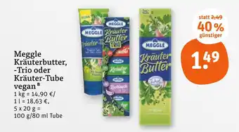 tegut Meggle kräuterbutter trio Angebot
