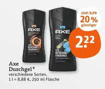 tegut Axe duschgel dark temptation Angebot