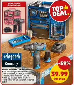 PENNY Scheppach mobile werkstatt c-dtb74/2-12v Angebot