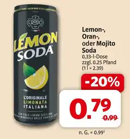 Markant Crodo lemon soda Angebot
