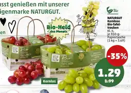 PENNY Naturgut kernlose bio-tafeltrauben Angebot