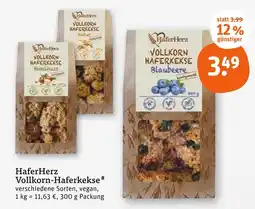 tegut Haferherz vollkorn-haferkekse haselnuss Angebot