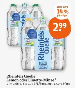 tegut Rheinfels quelle lemon Angebot