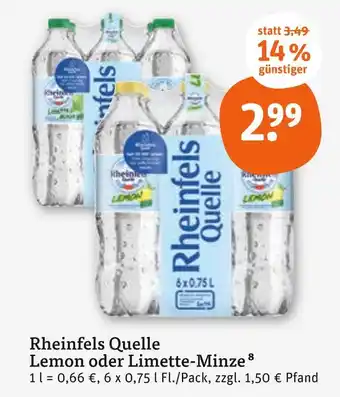 tegut Rheinfels quelle lemon Angebot