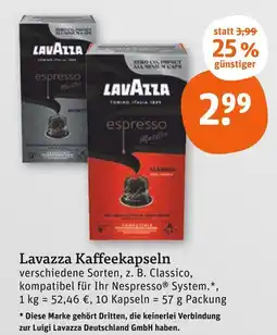 tegut Lavazza kaffeekapseln classico Angebot
