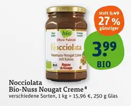 tegut Nocciolata bio-nuss nougat creme Angebot