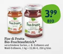 tegut Fior di frutta bio-fruchtaufstrich erdbeere und wald-erdbeere Angebot