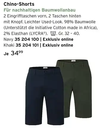 Tchibo Chino-shorts navy Angebot